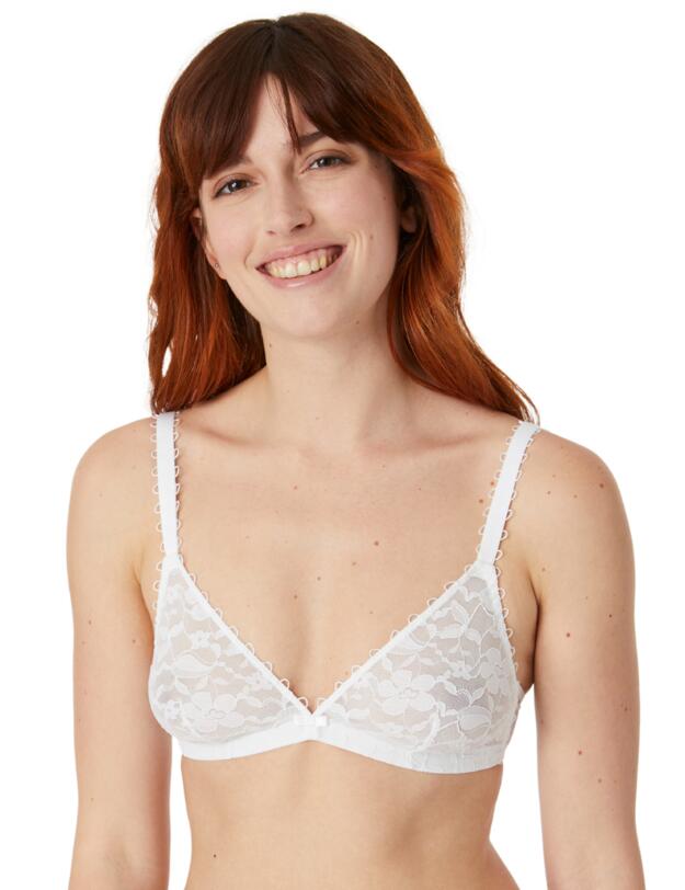 Maison Lejaby Miss Top Triangle Bra White