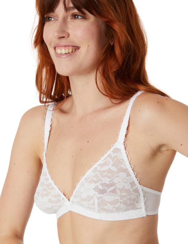 Maison Lejaby Miss Top Triangle Bra White