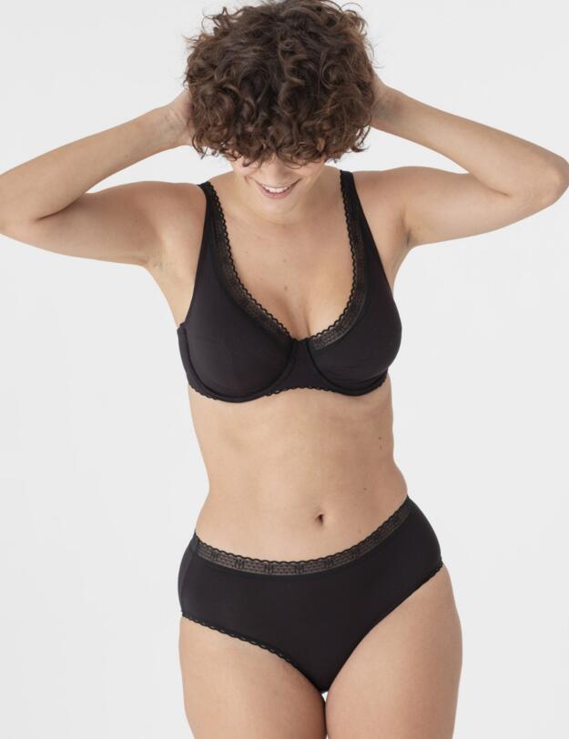191064 Maison Lejaby La Petite Lejaby High-Waisted Briefs - 191064 Black