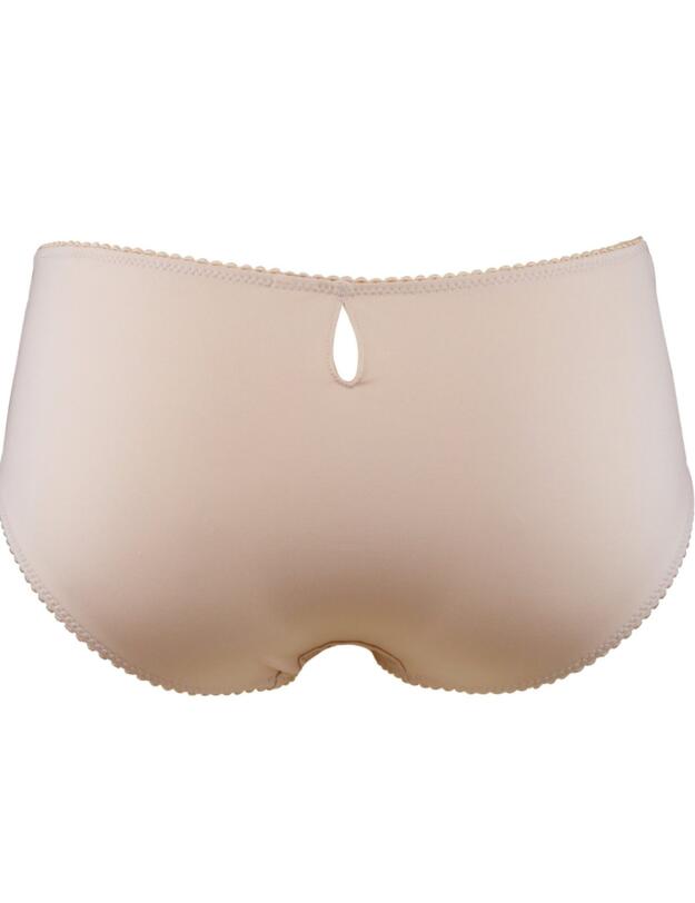 Pour Moi Hepburn Embroidered Mid Brief Biscuit