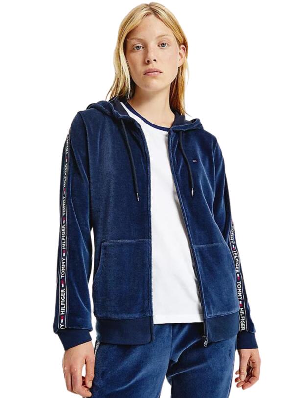 Tommy Hilfiger Authentic Velour Hoodie Desert Sky