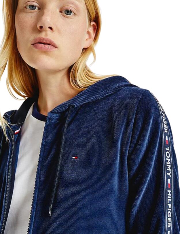 Tommy Hilfiger Authentic Velour Hoodie Desert Sky