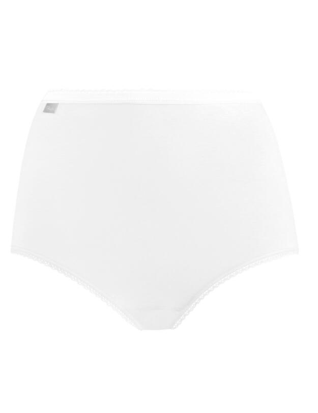 P00BQ Playtex Cherish Pure Cotton Maxi Brief 3pc - P00BQ Flowering Print/White/Royal Blue