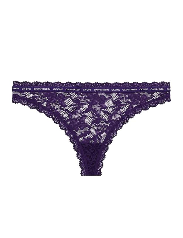 Calvin Klein CK One Lace Thong Liberty Purple