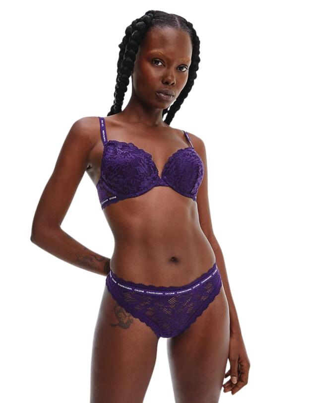 Calvin Klein CK One Lace Thong Liberty Purple