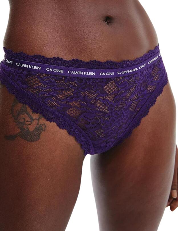 Calvin Klein CK One Lace Thong Liberty Purple