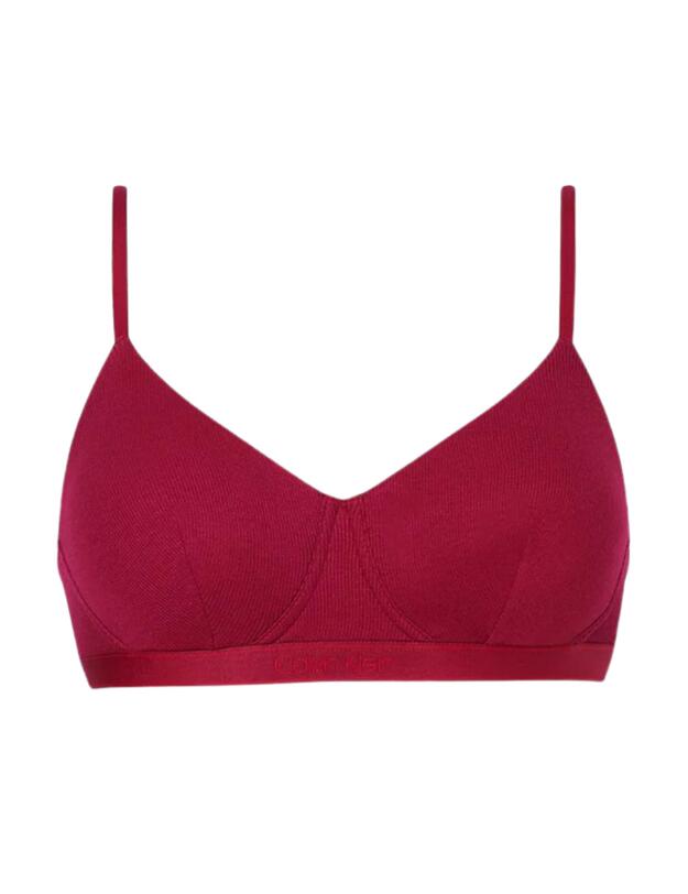 Calvin Klein Pure Ribbed Lightly Lined Bralette Rebellious