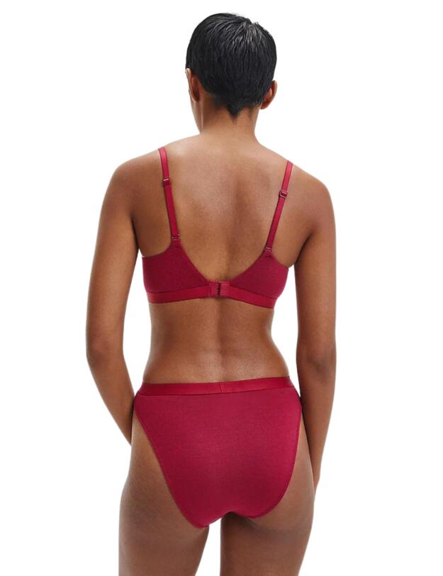 Calvin Klein Pure Ribbed Lightly Lined Bralette Rebellious