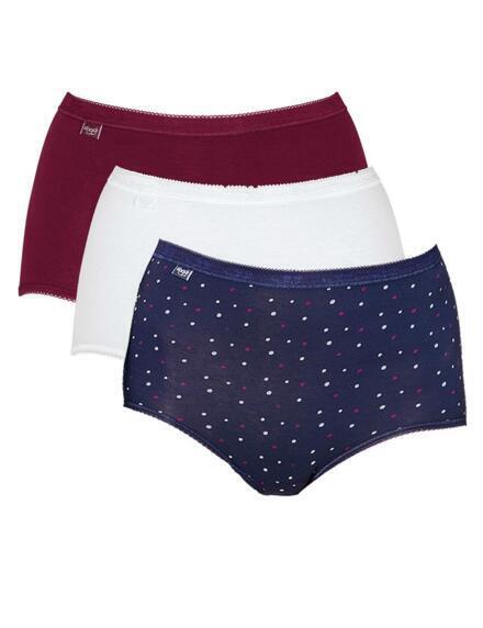 Sloggi Basic+ Maxi 3 Pack Brief Blue/Dark Combination