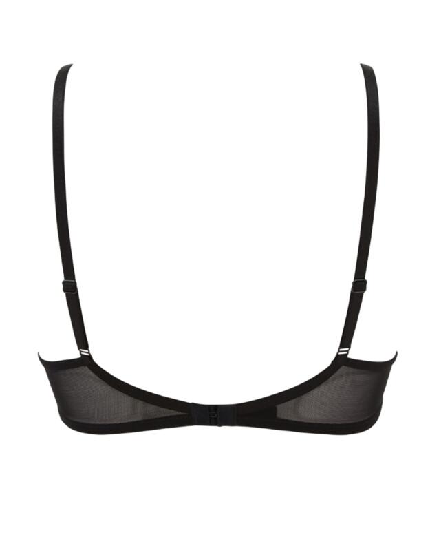Gossard Glitter Push Up Plunge Bra Black