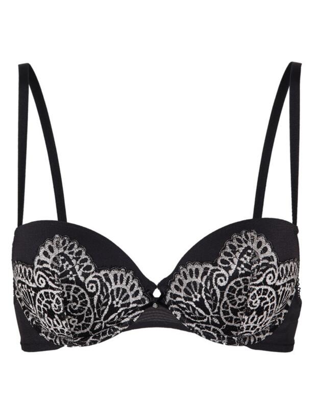 Wonderbra Push Up Lace T-Shirt Bra lack/Ivory