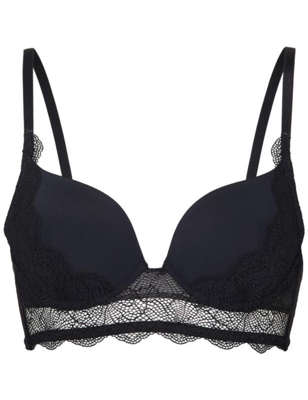 Wonderbra Spirit Triangle Lace Push-Up Black