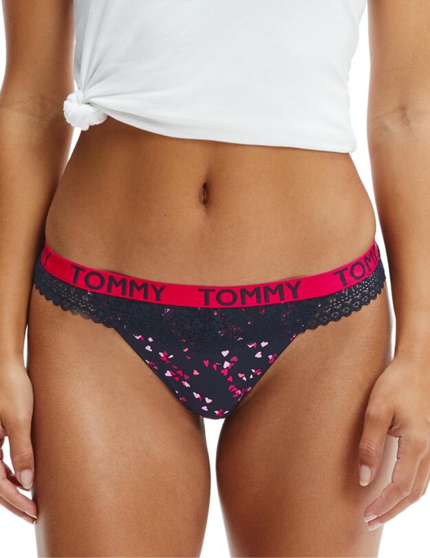 Tommy Hilfiger Tommy Lace Thong Flutter Hearts