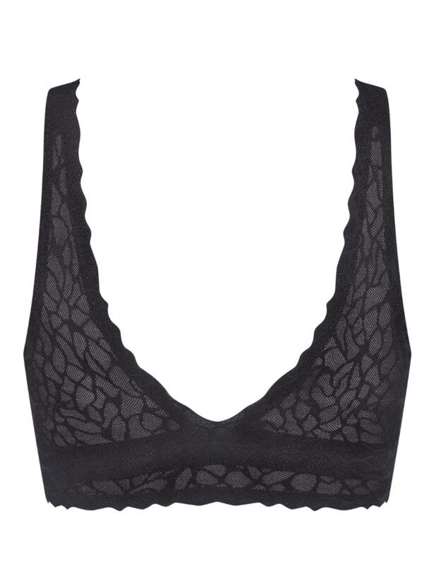 Sloggi Zero Feel Lace 2.0 Bralette Top Black