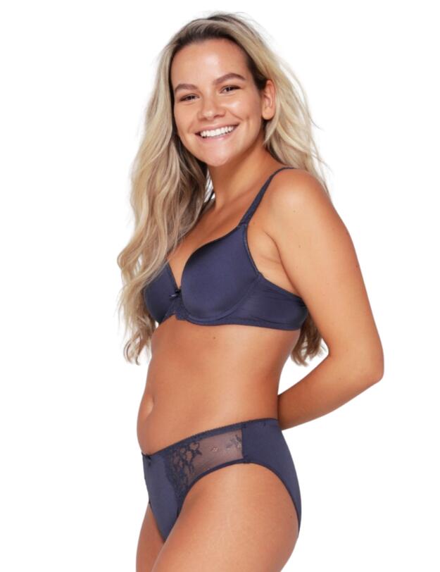 Lingadore Basic Collection Uni Fit T-Shirt Bra Navy