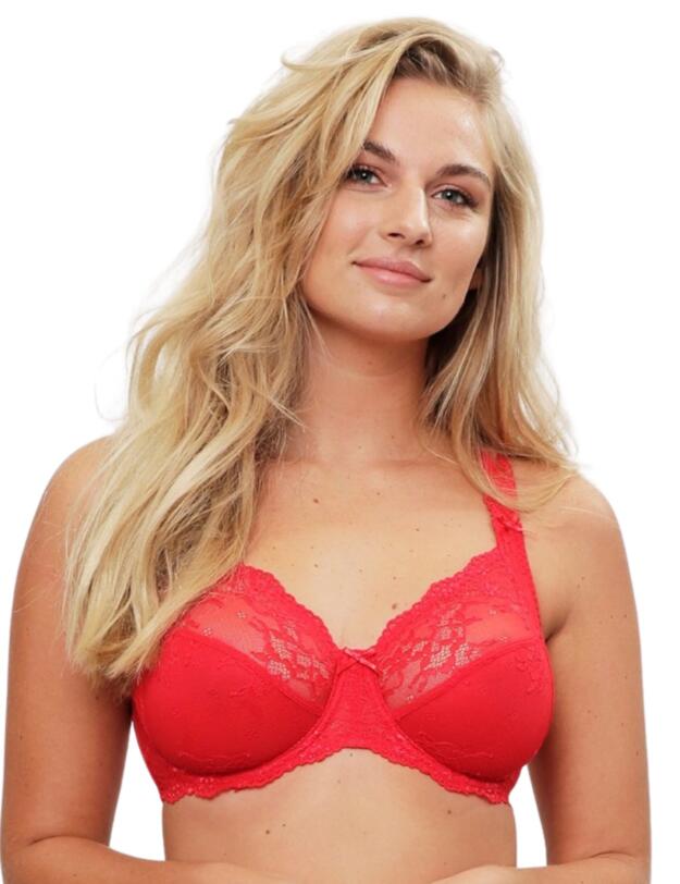 Lingadore Basic Collection Full Coverage Lace Bra Red 