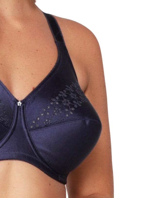 Lingadore Basic Collection LISETTE Non-wire Bra with cotton Navy 