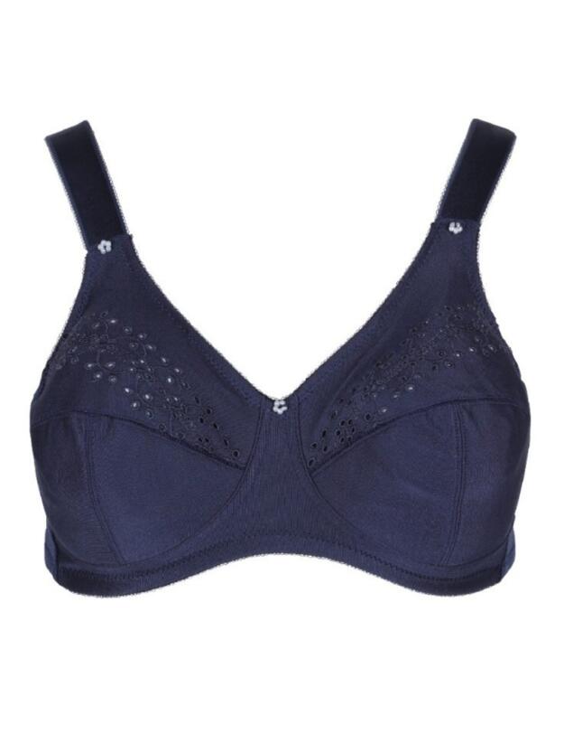 Lingadore Basic Collection LISETTE Non-wire Bra with cotton Navy 
