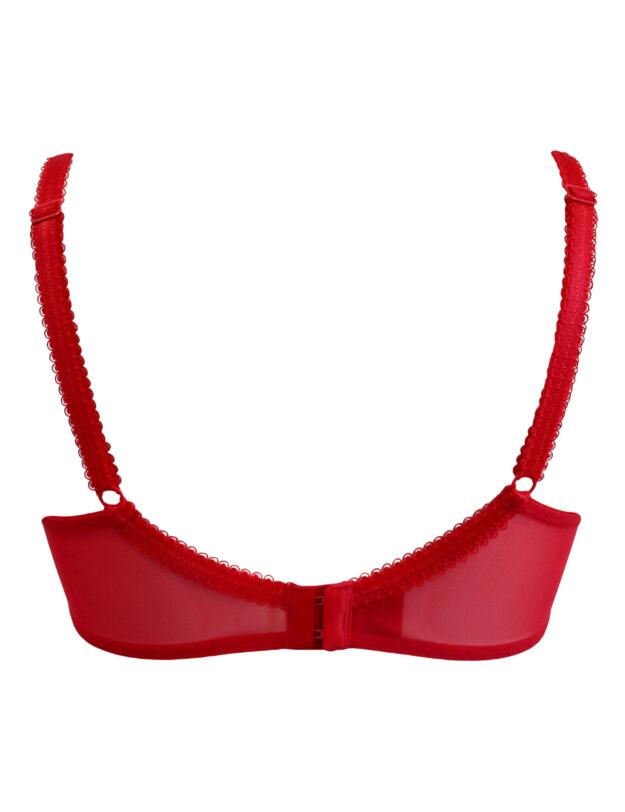  Pour Moi Gigi Padded Balcony Bra Red/Pink