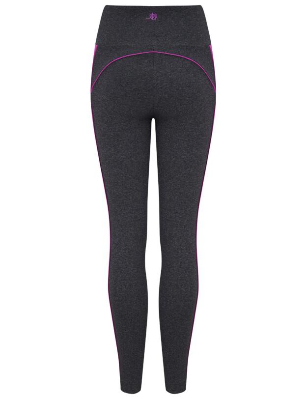 Pour Moi Energy Pulse Panelled Leggings Grey/Orchid