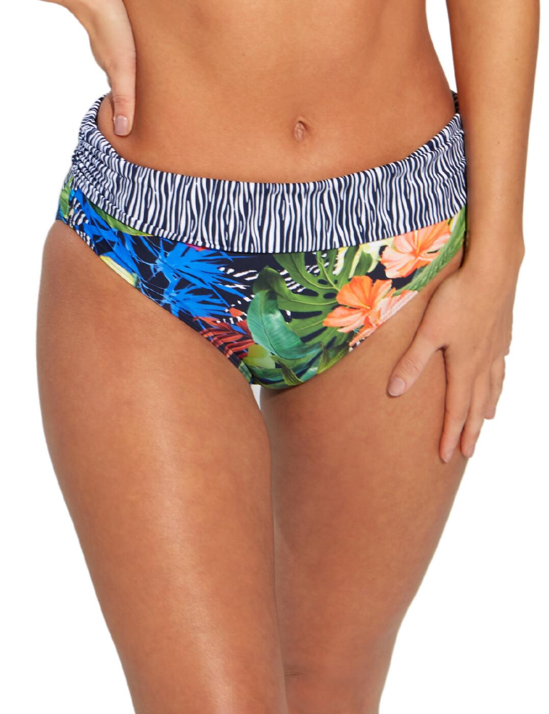 Pour Moi Havana Breeze Fold Over Bikini Brief Tropical