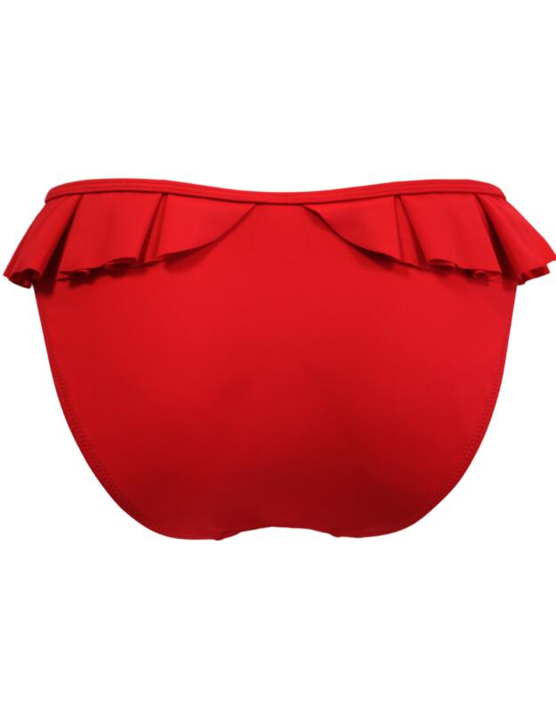 Pour Moi Space Frill Bikini Brief Red