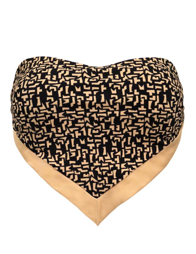 Pour Moi Casablanca Scarf Bikini Top Black/Gold