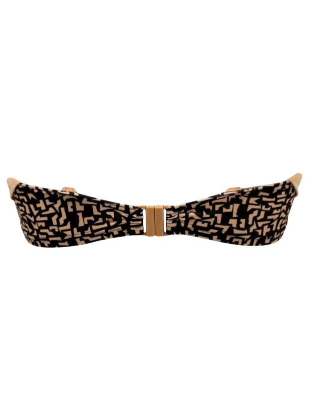 Pour Moi Casablanca Scarf Bikini Top Black/Gold