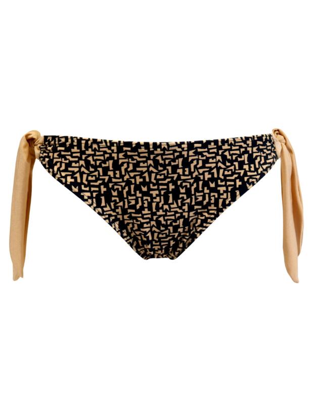 Pour Moi Casablanca Tie Side Bikini Brief Black/Gold