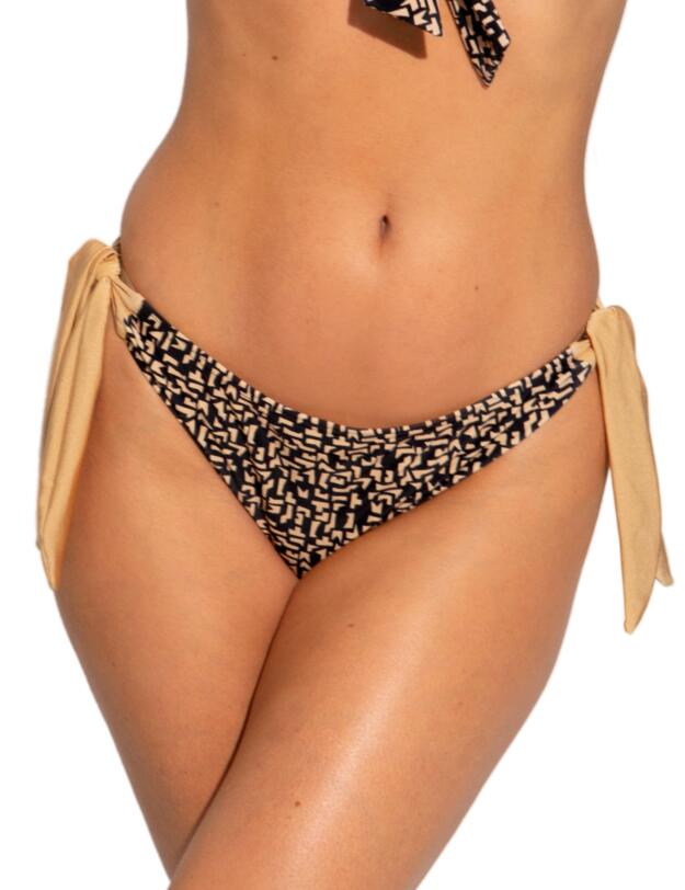Pour Moi Casablanca Tie Side Bikini Brief Black/Gold