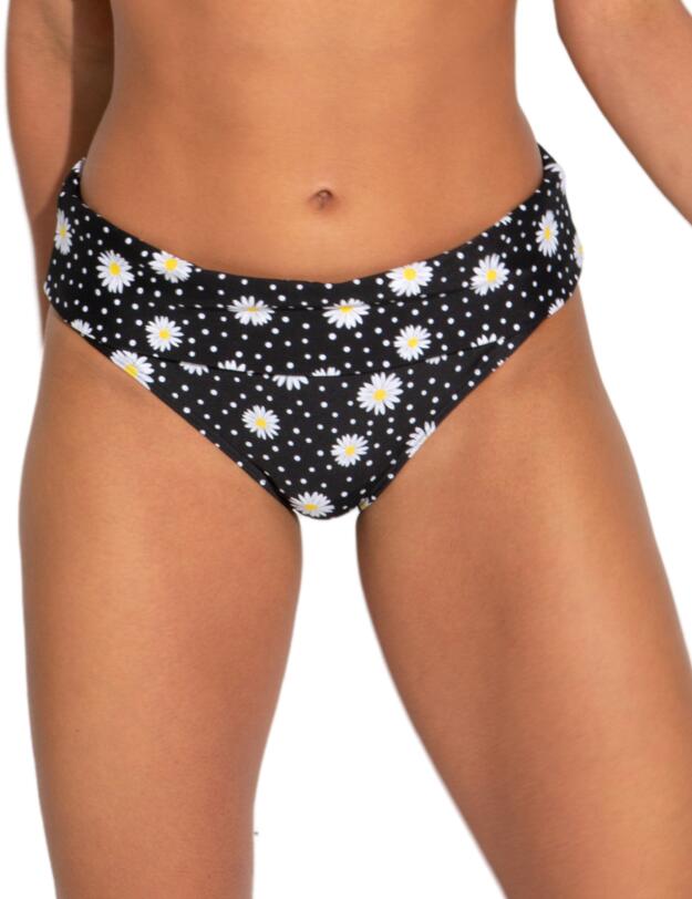 Pour Moi Out of Office Fold-Over Bikini Brief Daisy Spot