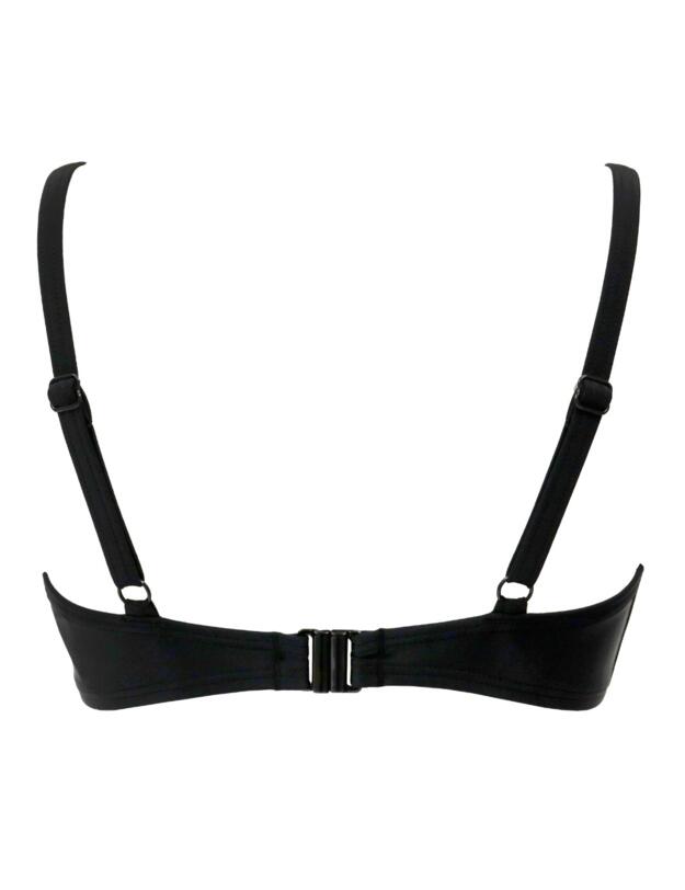 Pour Moi Free Spirit Twist Front Bikini Top Black