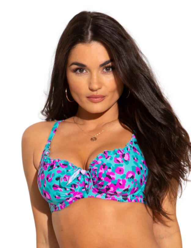 Pour Moi Getaway Underwired Bikini Top Aquaburst