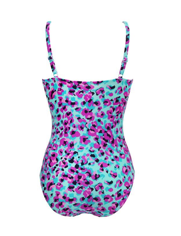 Pour Moi Getaway Frill Control Suit Aquaburst