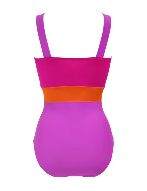 Pour Moi Colour Block Control Swimsuit Multi