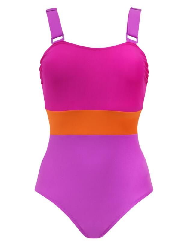 Pour Moi Colour Block Control Swimsuit Multi