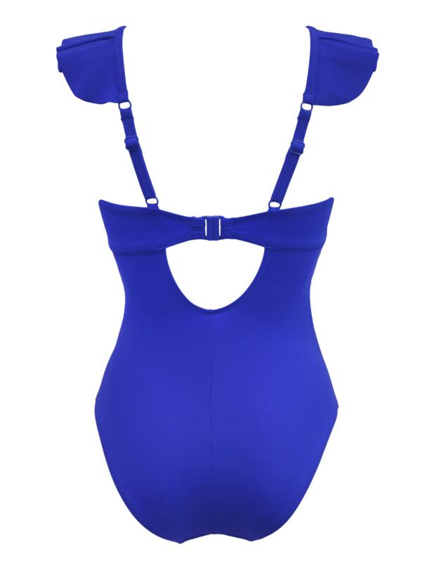 Pour Moi Space Frill Non Wired Swimsuit Ultramarine