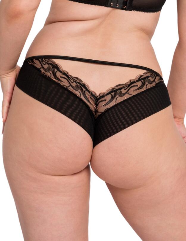 Scantilly by Curvy Kate Fascinate Brazilian Brief Black