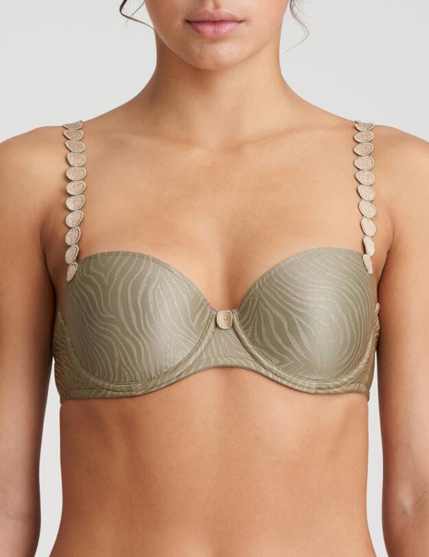 Marie Jo Tom Padded Balcony Bra Golden Olive 