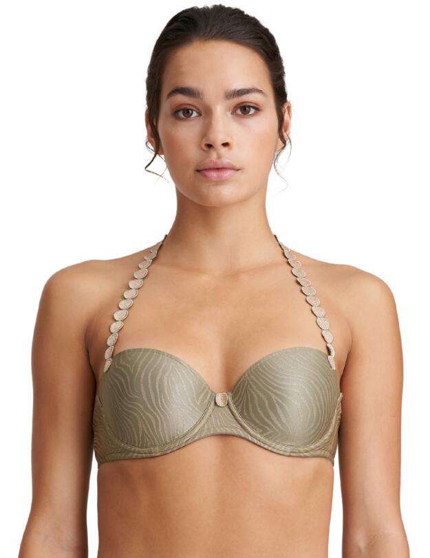 Marie Jo Tom Padded Balcony Bra Golden Olive 