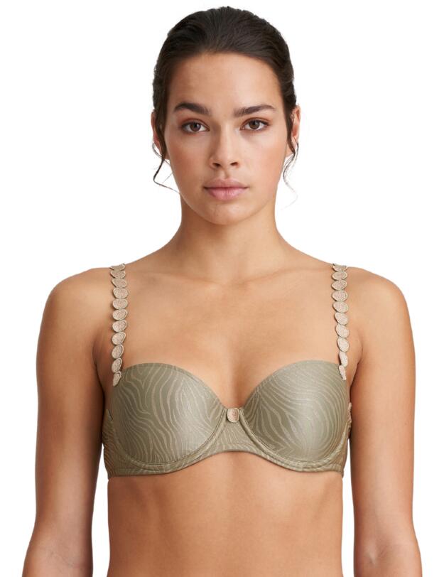 Marie Jo Tom Padded Balcony Bra Golden Olive 