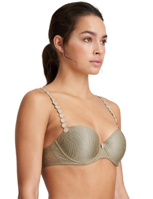 Marie Jo Tom Padded Balcony Bra Golden Olive 