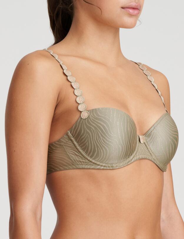 Marie Jo Tom Padded Balcony Bra Golden Olive 