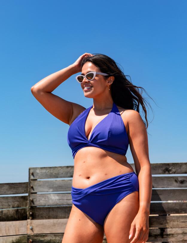 Curvy Kate Twist & Shout Non-wired Triangle Bikini Ultraviolet