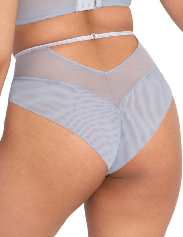 Scantilly by Curvy Kate Fallen Angel High Waist Brief Silvery Blue