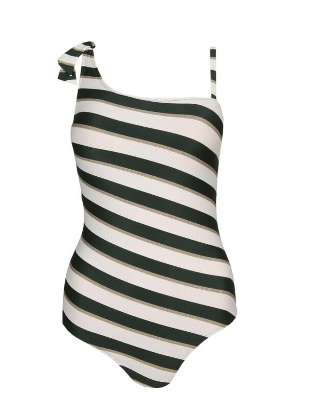 Marie Jo Sitges One-Shoulder Swimsuit Malachite
