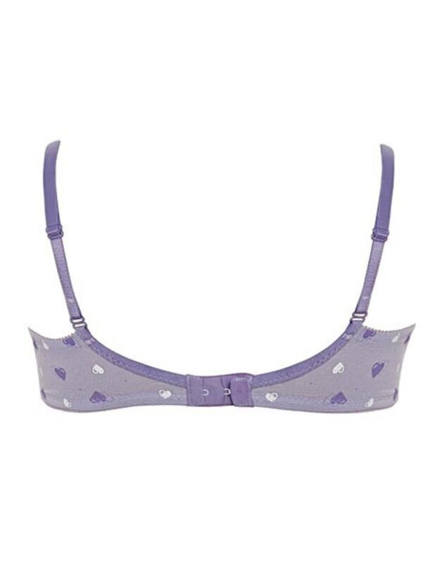 Royce Purple Heart Girls Bras 2 Pack Purple