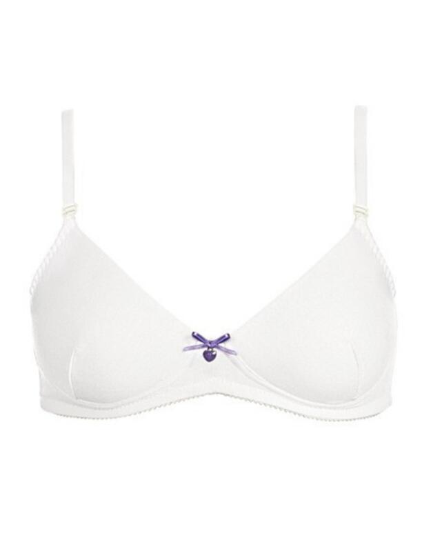 Royce Girls Bra 2 Pack White