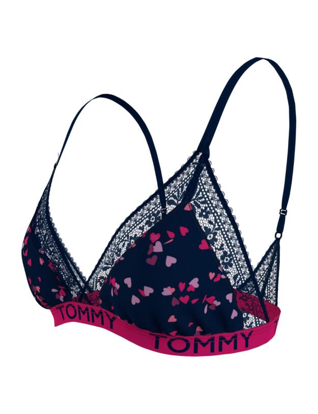 Tommy Hilfiger Tommy Lace Triangle Bra Flutter Hearts 