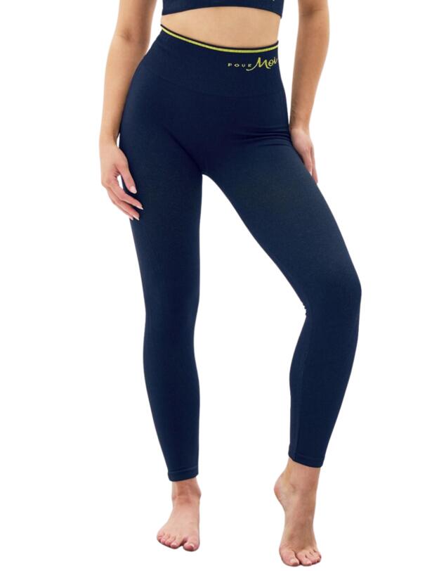 Energy Seamless Legging Navy/Yellow